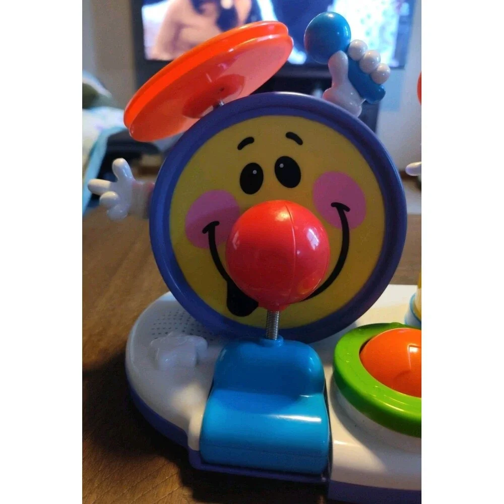 2008 Fisher-Price Little Superstar Bop N Beats Drum Toy Music Works Vintage